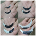 6 Pcs Craft Mirrors Moon, Shape for Crafts Projects, Decoration In various Shapes 1-3 inch sizes