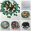6mm, 100 Plus Pcs Shiny Kundan Beads DIY Sewing Craft Sets Small Size 6mm Resins