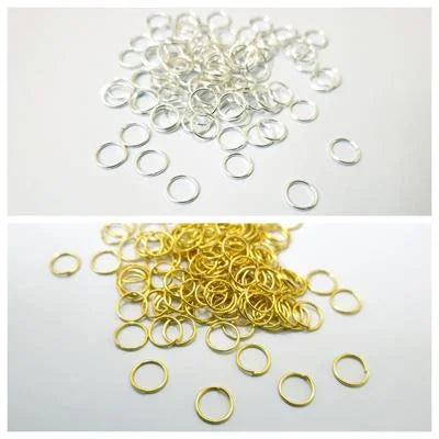 10 Grams Shiny Gold Jump Rings Silver & Gold Connector DIY Crafts