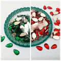 20gm (10 gm eaxh )Shiny Crystal &amp; Stone Resin beads DIY Sewing Craft Sets 10 Drop