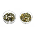60 Pcs Round & Triangle Shape Real Kundan Stone, 30 Pcs Each