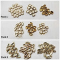 Pack of 1 Real Kundan Beads DIY Sewing Jewelry Decoration, DIY, 60 Pcs Total (20 Pcs Each)