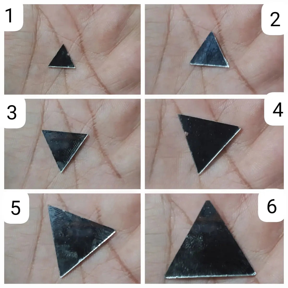 20gm DIY Small Craft Mirrors Triangle, Shape for Crafts Projects, Decoration