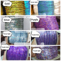 5 yards/Lot Colorful Loose Round Flat Sequins Laser Giltter Sequins for Crafts 3mm Trim