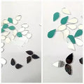 Pack of 1 (6mm/8mm) Mini Glass Drp Shape Mirror Beads For Crafts