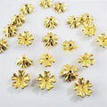 10 gm Golden flowers beads With Holes, 15mm DIY Crafts
