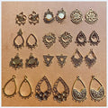 24 Pcs Metal Bases in Gold, Jewelery Making