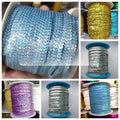 10 yards/Lot Colorful Loose Round Flat Sequins Laser Giltter Sequins for Crafts 3mm Trim