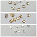 24 Pcs , Drop Crystal Beads, Crafts DIY in Silver/Gold/ Pale Gold 10mm