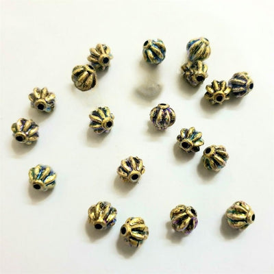 50 Pcs 8mm Plastic Round Flower, Craft Beads With holes Crafts DIY