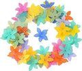 20 Pcs 5 Petal Flower Bead Caps Acrylic Beads for DIY Crafts 26mm