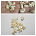 25 Pcs Beads White Plastic Teardrop Imitation Pearl Beads DIY Jewelry Supplier 8X15mm 427851288