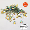 100 Pcs Each, Resin Beads DIY Sewing Multicolor 6mm