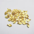 10 gm Bright Gold Plastic Beads for Saree Tassels, Jewelry Making, and Embroidery 10 mm