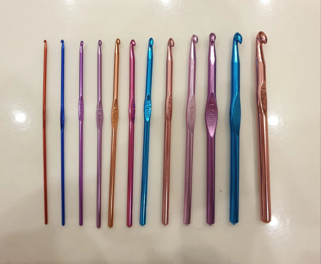 Aluminium Crochet Hook Set (2mm-8mm)