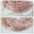 Pack of 2 Tola, (1 tola each) Embroidery material 1mm Naqshi &amp; Dabka Thread, For Clothing Craft Sets Rose Gold