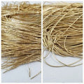 Pack of 2 Tola, (1 tola each) Embroidery material 1mm Naqshi & Dabka Thread, For Clothing Craft Sets Gold