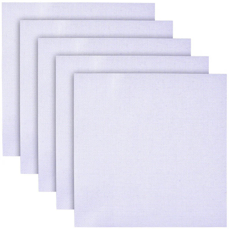 White Aida Cloth 11CT 14CT (Embroidery Cross Stitch Fabric Canvas)