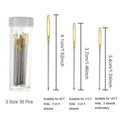 Mix Size Large Eye Sewing/Cross Stitch Needles with Threader