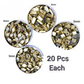 80 Pcs, Real Kundan Beads DIY Sewing Jewelry Decoration, Mix Shape