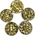 Pack of 250 Pcs Kundan Stones ,5 Differnt Shapes