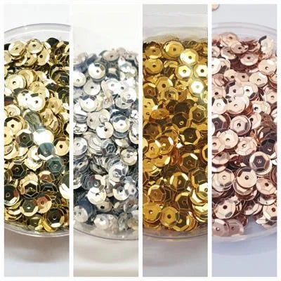 1 Tola, 6mm Cup Sequins in Various Colors