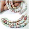 50 Pcs Round Glass High Quality Beads 8mm Craft Sets DIY, In Multicolor Shade