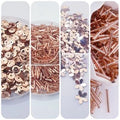 Pack Of 4 Tola (Tola Each) Beads & Sequins Beautiful Loose Sequins DIY Crafts Pink