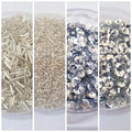 Pack Of 4 Tola (Tola Each) Beads & Sequins Beautiful Loose Sequins DIY Crafts Silver