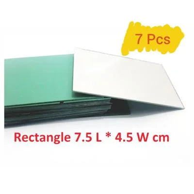 7 Pcs, Rectangular Mirror Mosaic Tiles for Crafts Projects, Decoration