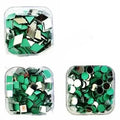 300 Pcs (100 Pcs Each) Round, Square, Diamonds DIY Small Craft Mirror