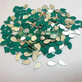 400 Pcs Leaf Shape DIY Small Craft Mirrors, Small & Big Leaf Shape Mirror 12/8 mm size
