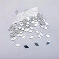 300 Plus Pcs Tiny Glass Diamond Shape Mirror Beads Used In Embroidery DIY Crafts