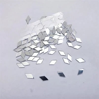 300 Plus Pcs Tiny Glass Diamond Shape Mirror Beads Used In Embroidery DIY Crafts