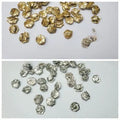 50 Pcs Embroidery Craft Material Gota Patti Flowers Small