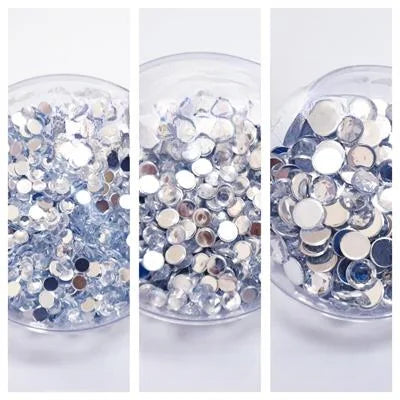 100 Pcs Resin Back Non Hotfix Rhinestone For Clothes Decoration Crafts