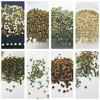 10 gm Kundan Stones, for Decoration, DIY Sewing Jewelry Crafts 3mm Round