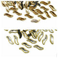 10 gm Real Kundan Beads DIY Sewing Jewelry Decoration, S Shape SIZE 4x10MM