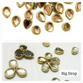 30 Pcs Kundan Stone for Embroidery, Craft and Jewellery Making (Teardrop Shape, 7MM,)