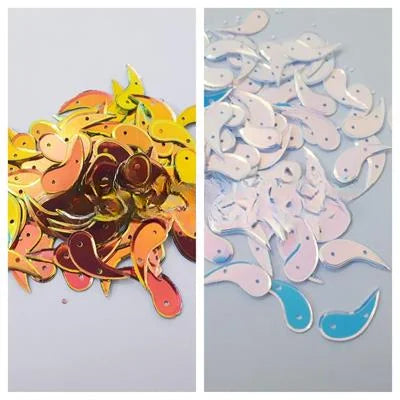 1 Tola Sitaray in Sky Color, Beautiful Design, Sequins Craft Supplies 18mm