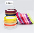 Pack Of 24 - 0.6mm - Quarter inch ribbons - Multi Color