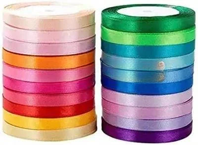 Pack Of 12 - 0.5 inch ribbons - Multi Color