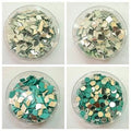 400 Pcs (100 Pcs Each) Round, Square & Diamonds Shape DIY Small Craft Mirrors