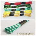 5 Pc Multicolored Cross Stitch thread Skeins