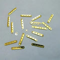 15 Pcs Gold Connector Link Multi Hole Bar Finding For Jewelry Making 2cm