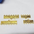 Pack of 6 pcs beads spacers necklace pendants bails connector (7 ,5 holes )