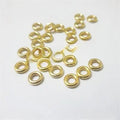 Beads Rings 100 Pcs Golden Plastic Color 8 mm