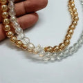 100 pcs transparent round beads