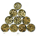 100 Pcs Total (10 Pcs Each) Real Kundan Beads DIY Sewing Jewelry Decoration (10 Shapes)