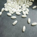 1 Tola Off white Colorful Oval Shape Pony Beads Plastic With Holes 6/12 mm